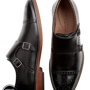 Johnston & Murphy Hughes Dbl buckle shoes